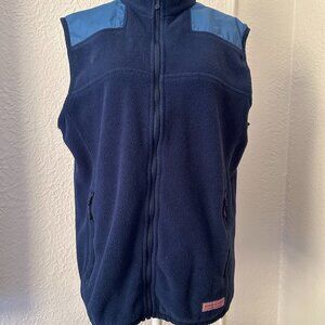 Vineyard Vines Blue Fleece Vest, Men's size S